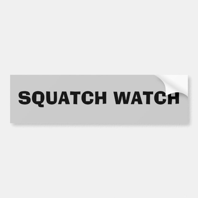 Autocollant De Voiture Montre de Squatch (Devant)