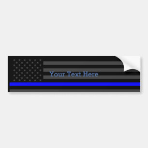 Autocollant De Voiture Montrez le drapeau noir mince des USA personnalisé