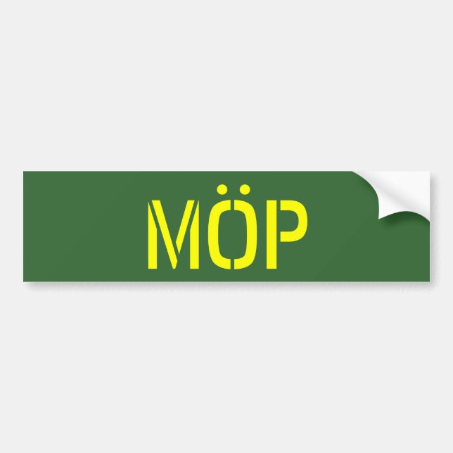 AUTOCOLLANT DE VOITURE MÖP (Devant)