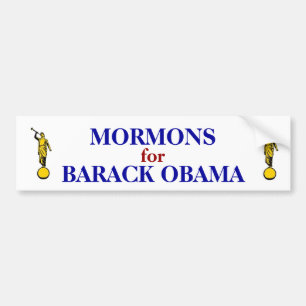 AUTOCOLLANT DE VOITURE MORMONS POUR L'ADHÉSIF POUR PARE-CHOCS D'OBAMA