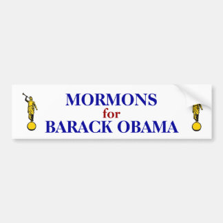 AUTOCOLLANT DE VOITURE MORMONS POUR L'ADHÉSIF POUR PARE-CHOCS D'OBAMA