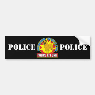 Autocollant De Voiture Morsure de Malinois du Belge K9