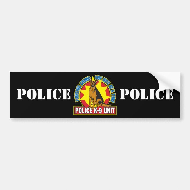 Autocollant De Voiture Morsure du berger K9 allemand (Devant)