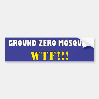 Autocollant De Voiture Mosquée de point zéro ? WTF ? !