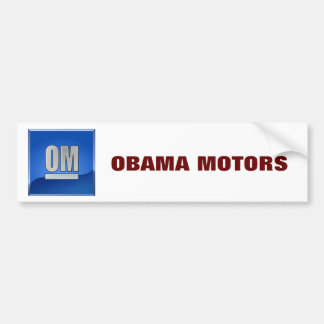 AUTOCOLLANT DE VOITURE MOTEURS D'OBAMA