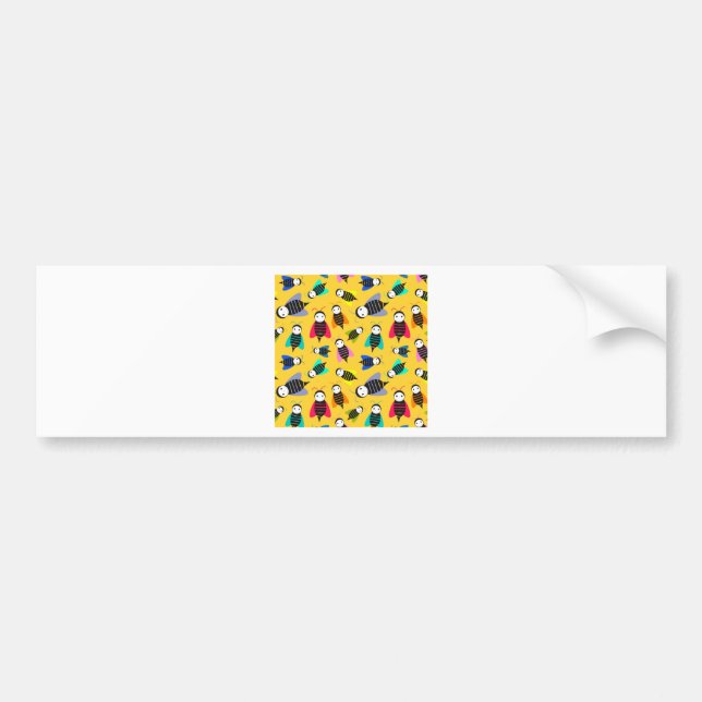 Autocollant De Voiture motif animal abeilles (Devant)