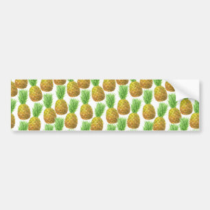 Autocollant De Voiture Motif d'aquarelle ananas