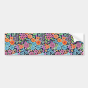 Autocollant De Voiture Motif d'aquarelle florale