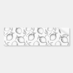 Autocollant De Voiture Motif de citron dessiné à la main