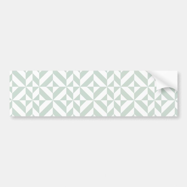 Autocollant De Voiture Motif de cube géométrique cool Mint (Devant)