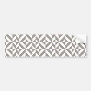 Autocollant De Voiture Motif de cube géométrique gris argenté