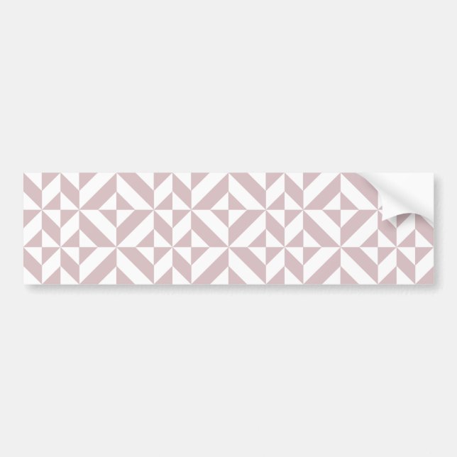 Autocollant De Voiture Motif de cube géométrique Mauve (Devant)