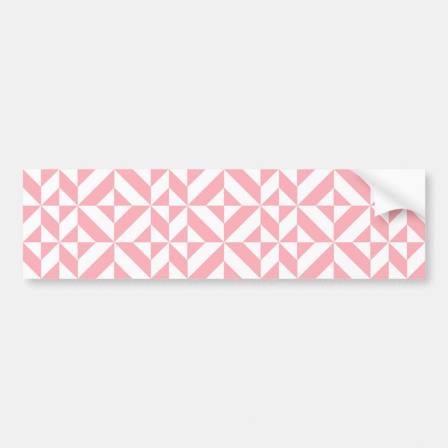 Autocollant De Voiture Motif de cube géométrique Melon rose (Devant)