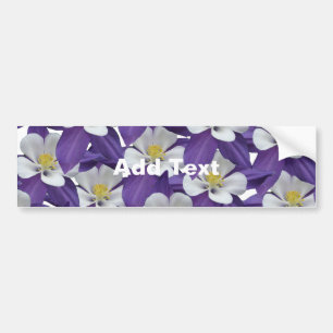 Autocollant De Voiture Motif de fleurs Columbine