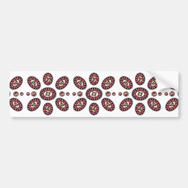 Autocollant De Voiture Motif de fleurs Mandala (Devant)