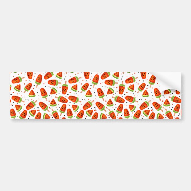 Autocollant De Voiture Motif de pastèque (Devant)