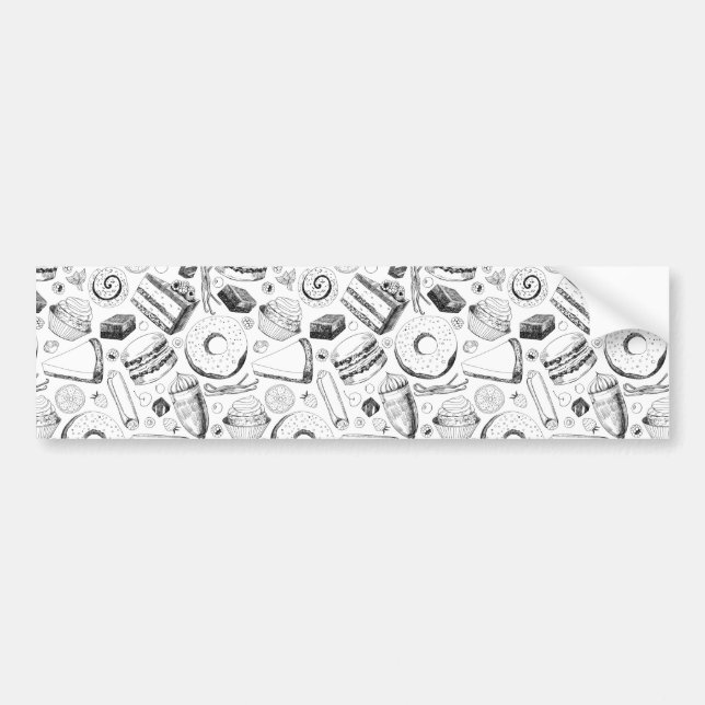 Autocollant De Voiture Motif délicieux (Devant)