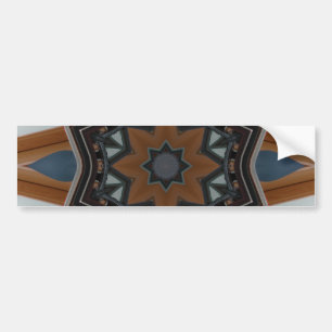 Autocollant De Voiture Motif étoile marron kaléidoscope