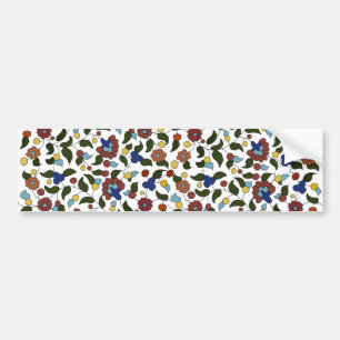 Autocollant De Voiture Motif floral à petit imprimé arménien