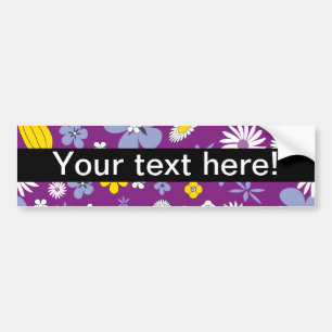 Autocollant De Voiture Motif floral sans couture