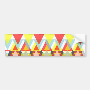 Autocollant De Voiture Motif géométrique coloré