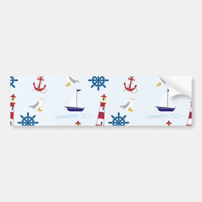 Autocollant De Voiture Motif nautique (Devant)
