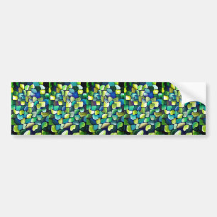 Autocollant De Voiture Motif vert contemporain