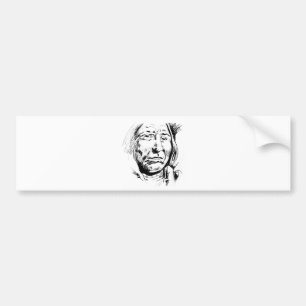 Autocollant De Voiture Motivation du croquis en chef indien