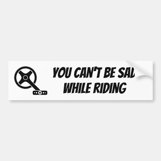 Autocollant De Voiture Motivational Bike, Devis de moto à vélo (Devant)