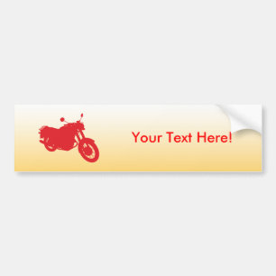 Autocollant De Voiture Moto : Profil d'ensemble :