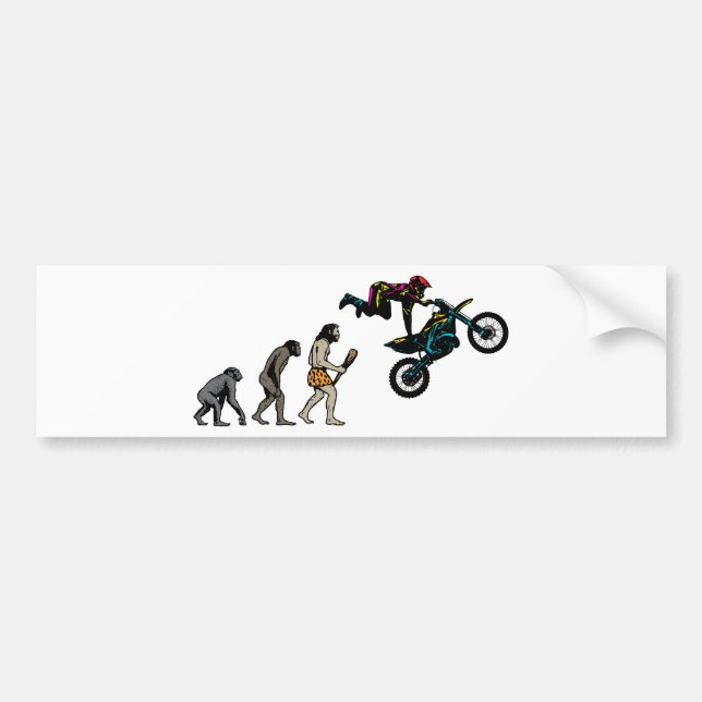 Autocollant De Voiture Motocross (Devant)