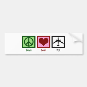 Autocollant De Voiture Mouche d'amour de paix
