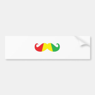 Autocollant De Voiture moustache de reggae