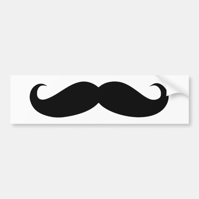 Autocollant De Voiture Moustache déguiser drôle (Devant)