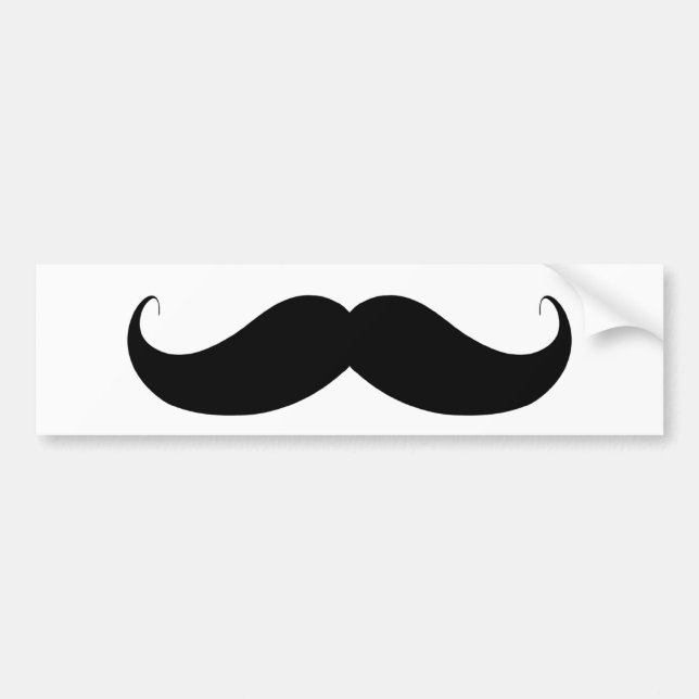 Autocollant De Voiture Moustache/moustache de guidon (Devant)