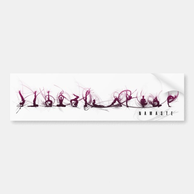 Autocollant De Voiture Mouvement de yoga (Devant)