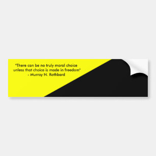 Autocollant De Voiture Murray Rothbard et Anarcho-Capitalisme