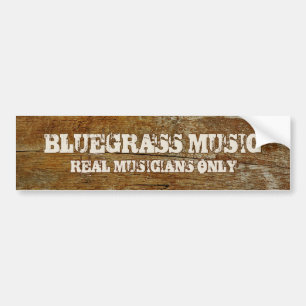 Autocollant De Voiture Musique Bluegrass Réalité musicale Uniquement Sur