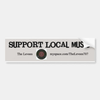 Autocollant De Voiture Musique de gens du pays de soutien !