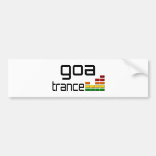 Autocollant De Voiture Musique de transe de Goa avec l'égaliseur stéré