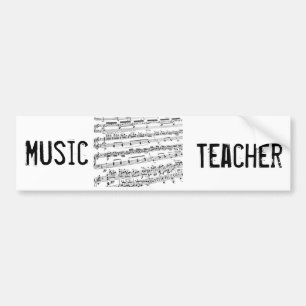 Autocollant De Voiture Musique, major/étudiant/enseignant