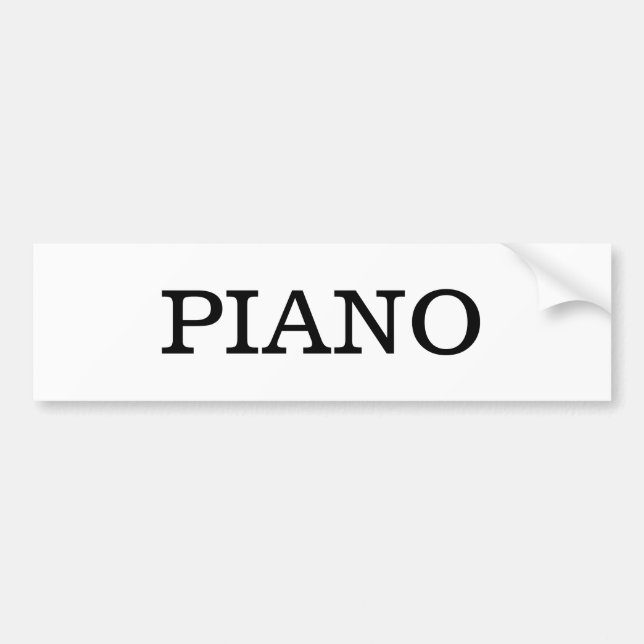 Autocollant De Voiture Musique piano (Devant)