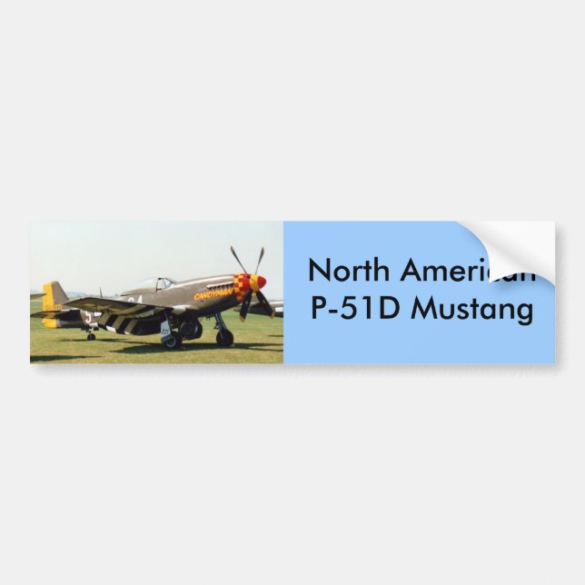 Autocollant De Voiture Mustang nord-américain de P-51D (Devant)