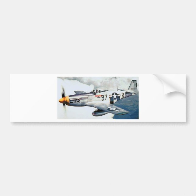 AUTOCOLLANT DE VOITURE MUSTANG P-51 (Devant)