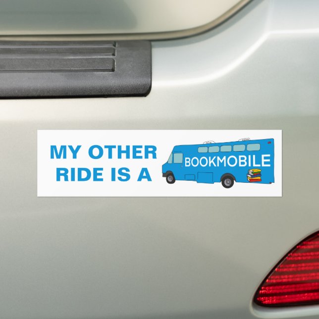 Autocollant De Voiture My Other Ride est un Bookmobile Funny (En voiture)