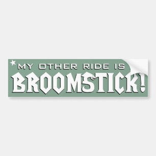 Autocollant De Voiture My Other Ride est un Broomstick