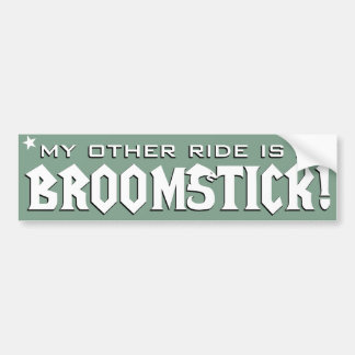 Autocollant De Voiture My Other Ride est un Broomstick