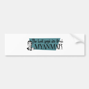 AUTOCOLLANT DE VOITURE MYANMAR