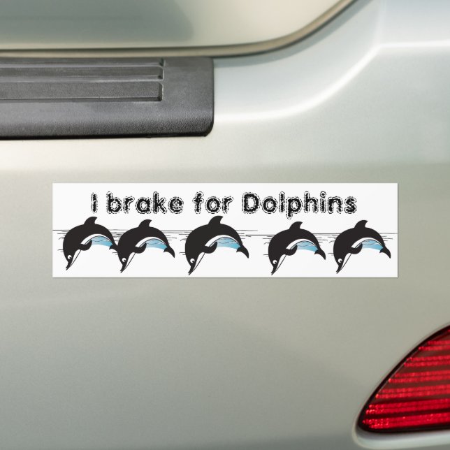 Autocollant De Voiture Nager Avec Les Dauphins (En voiture)
