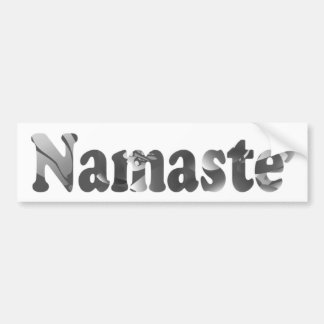 Autocollant De Voiture Namaste dans la gamme de gris